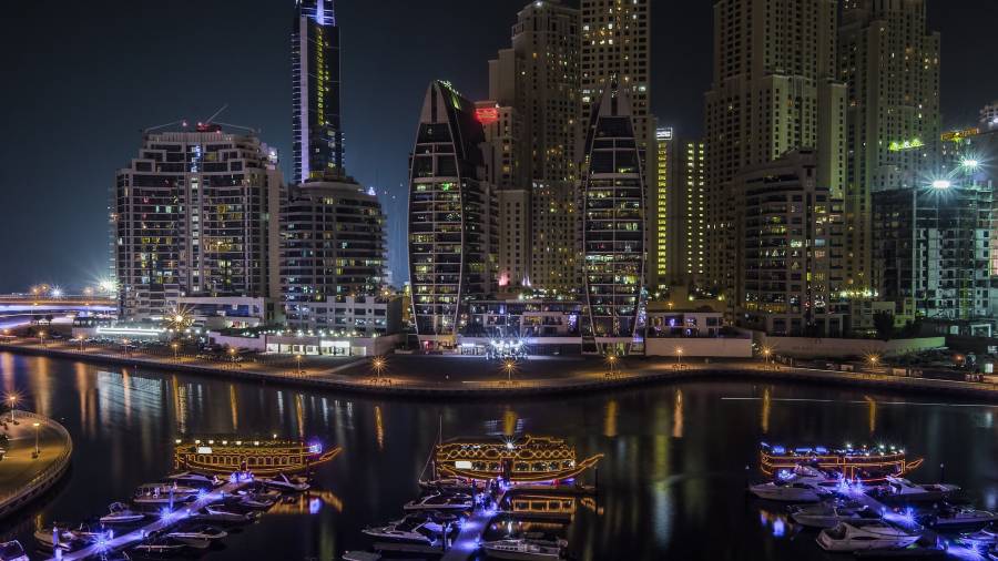 Dubai Marina By Night