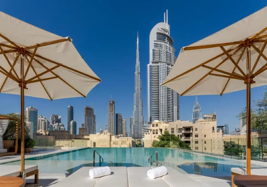 Dubai Edition Hotel with Burj Khalifa View